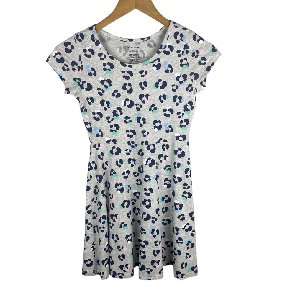 George Girls Short Sleeve Cotton Dress Size M (7/8)